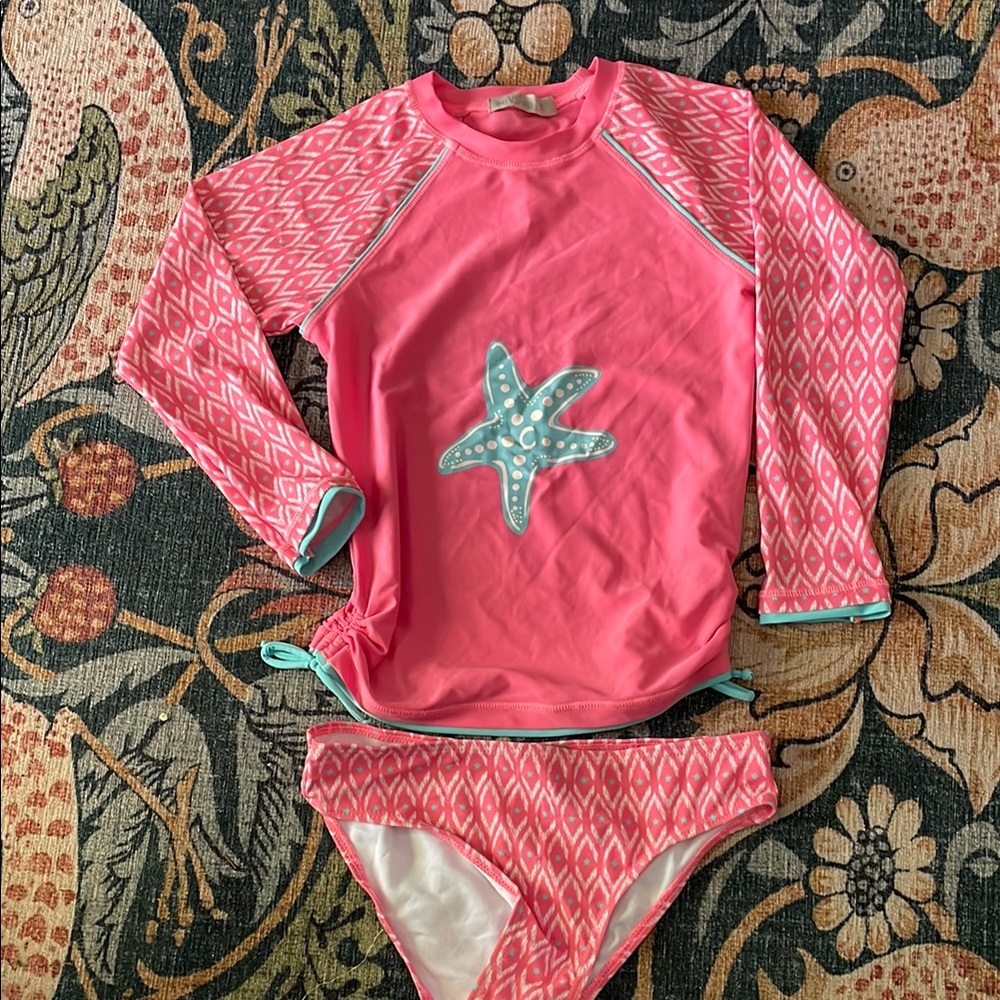 Kids Pink Starfish Swim Set